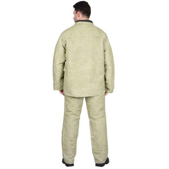 Костюм сварщика зимний брезентовый брюки (бежевый)