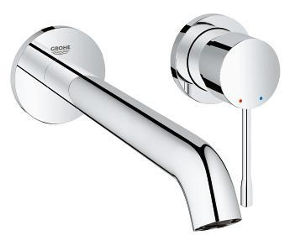 Смеситель  для раковины настенный 2 отверстия Grohe  Essence New 19967001