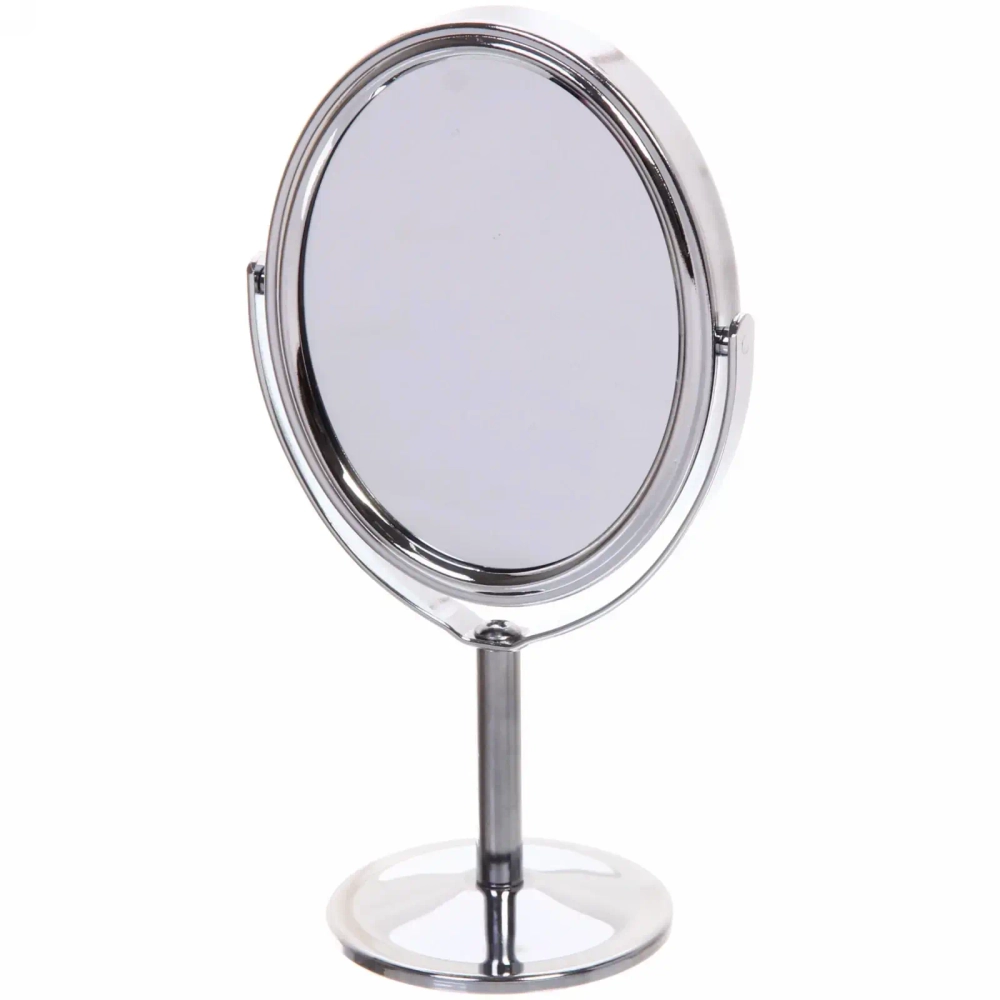 Зеркало настольное на ножке «Beauty», двухстороннее с увелич., овал, 16см, 8*10см