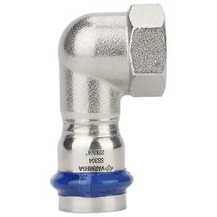 Угольник VARMEGA раструбный Inox Press ВР 22x3/4