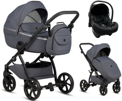 Детская коляска Tutis Uno 5 Plus Unico 3 в 1 с автокреслом Elo Lux EduSky Black 1402148 Pepper