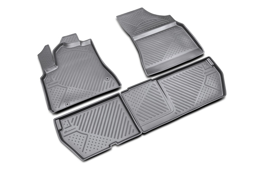 Коврики в салон для PEUGEOT Partner Tepee 2008-2018, 4 шт. (полиуретан) NLC.38.12.210