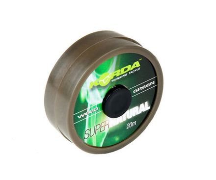 KORDA Поводковый материал Super Natural Weedy Green 18lb 20м