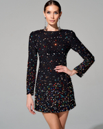 Платье длины мини "Роскошь самоцветов"