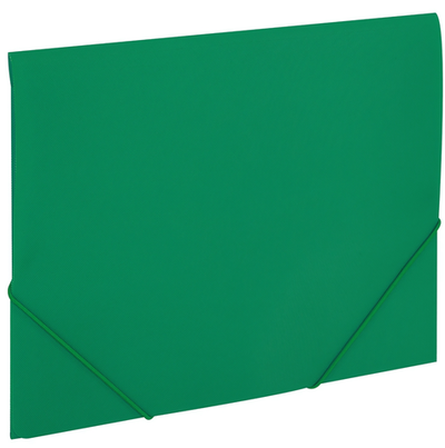 Папка на резинках А4 0,5мм. "Pixel" темно-зеленая, до 300л. (BRAUBERG)