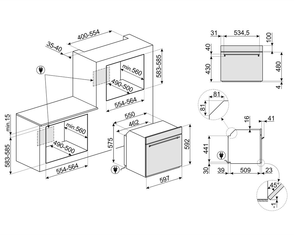Электрический духовой шкаф Smeg SOP6302TX