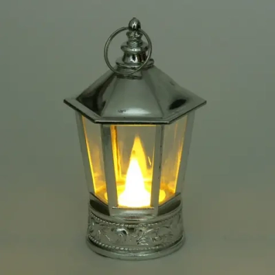Сувенир с подсветкой «Сказочный фонарь» 5,1*13 см, Серебро