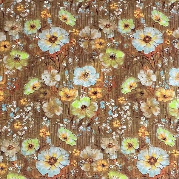 КАРАМЕЛЬНЫЕ ЦВЕТЫ - 100% ХЛОПОК 1