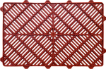Ящик перфорированный 600×400×150, арт.: 216, объём 27, красный, код: 01168