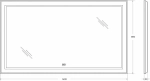 Зеркало BelBagno Kraft SPC-KRAFT-1400-800-LED-TCH-WARM сатин