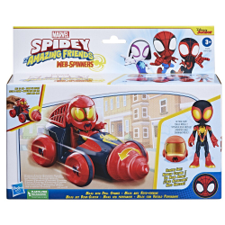 Hasbro Spidey Amazing Friends - фигурка супергероя Майлза + транспортное средство Drill Spinner F7253 / артикул   F6775 F7253  / GTIN 5010996139214