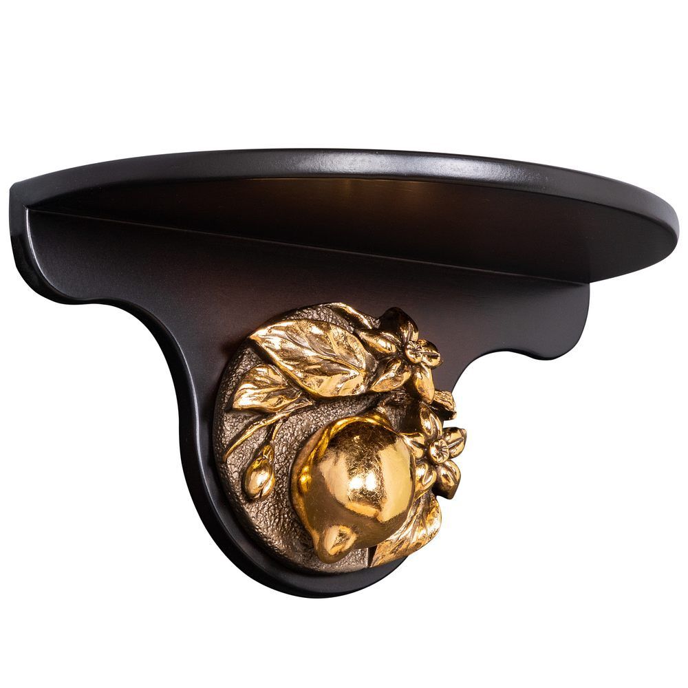 Полочка Лайм малая Орех Бронза