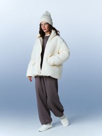 Пуховик стеганый "Молочный" женский