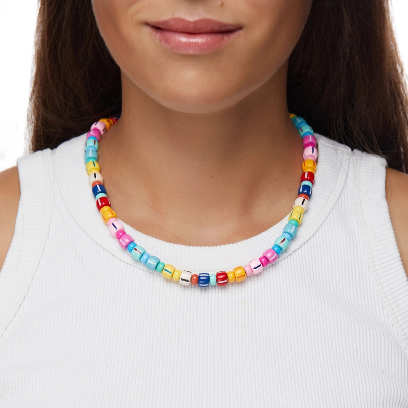 Колье Разноцветные Полосатики