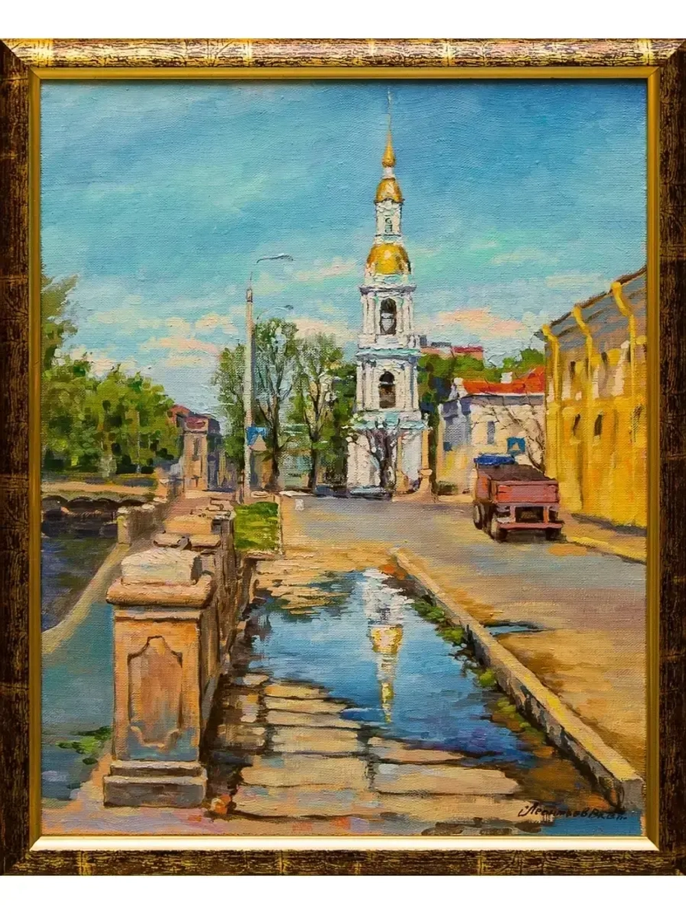 Картина маслом Никольский собор Леонтьев