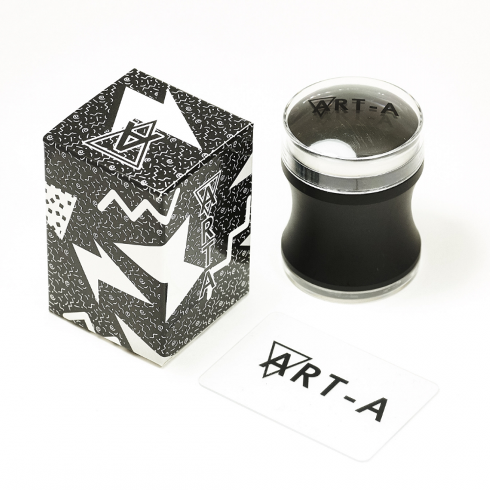 ART-A Штамп черный 3,9см + скрапер