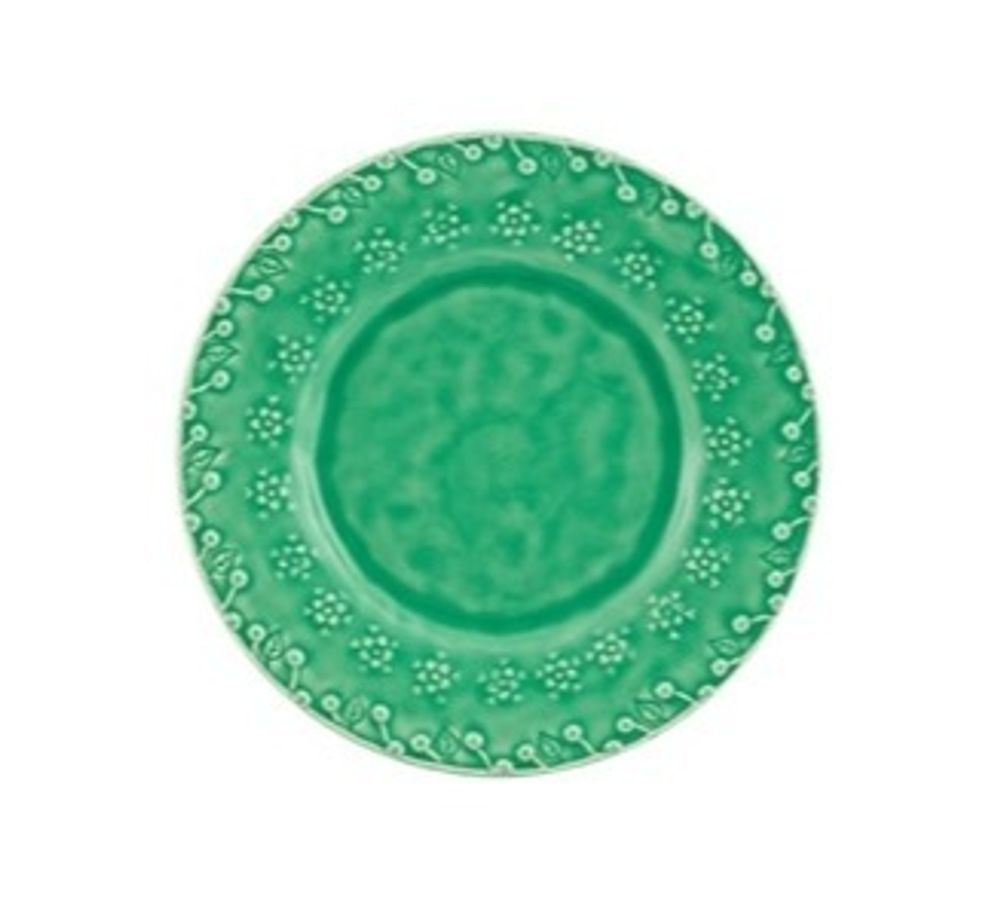 Тарелка обеденная Bordallo Pinheiro Flora синяя (29 см)