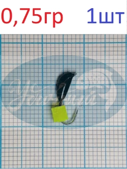 Мормышка вольфрамовая Банан кубик Сырный