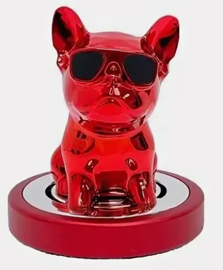 Ароматизатор-игрушка -на торпеду- Собачка Бульдог без страз -(сух)- YC-100RD красный