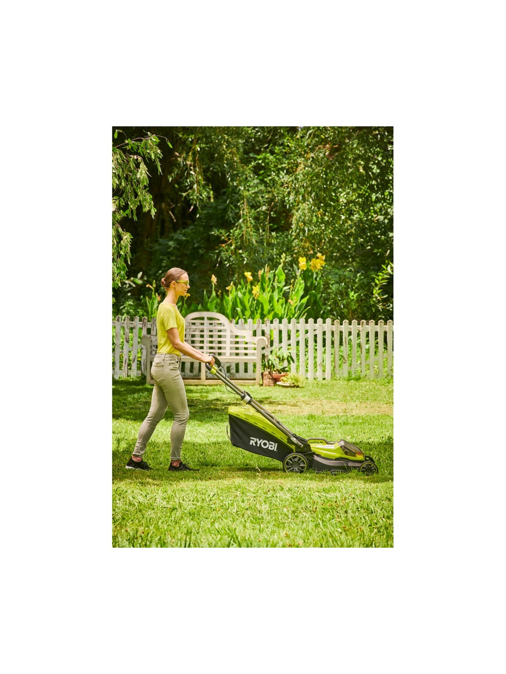 Бесщеточная газонокосилка Ryobi ONE+ RY18LMX40A-0 5133004584