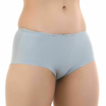 Серые гладкие трусики-шорты (Размер: XL) (Цвет: серый)