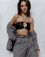 Топ-бандо из эко-кожи