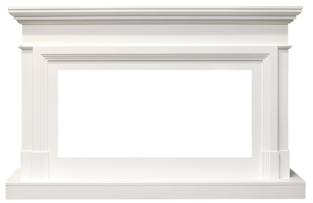 Каминокомплект Coventry - Белый (Ширина 1400 мм) с очагом Vision 42 LOG LED