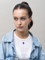 Колье "Lovely" с лазуритом Silver