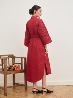 Платье кимоно ажурное