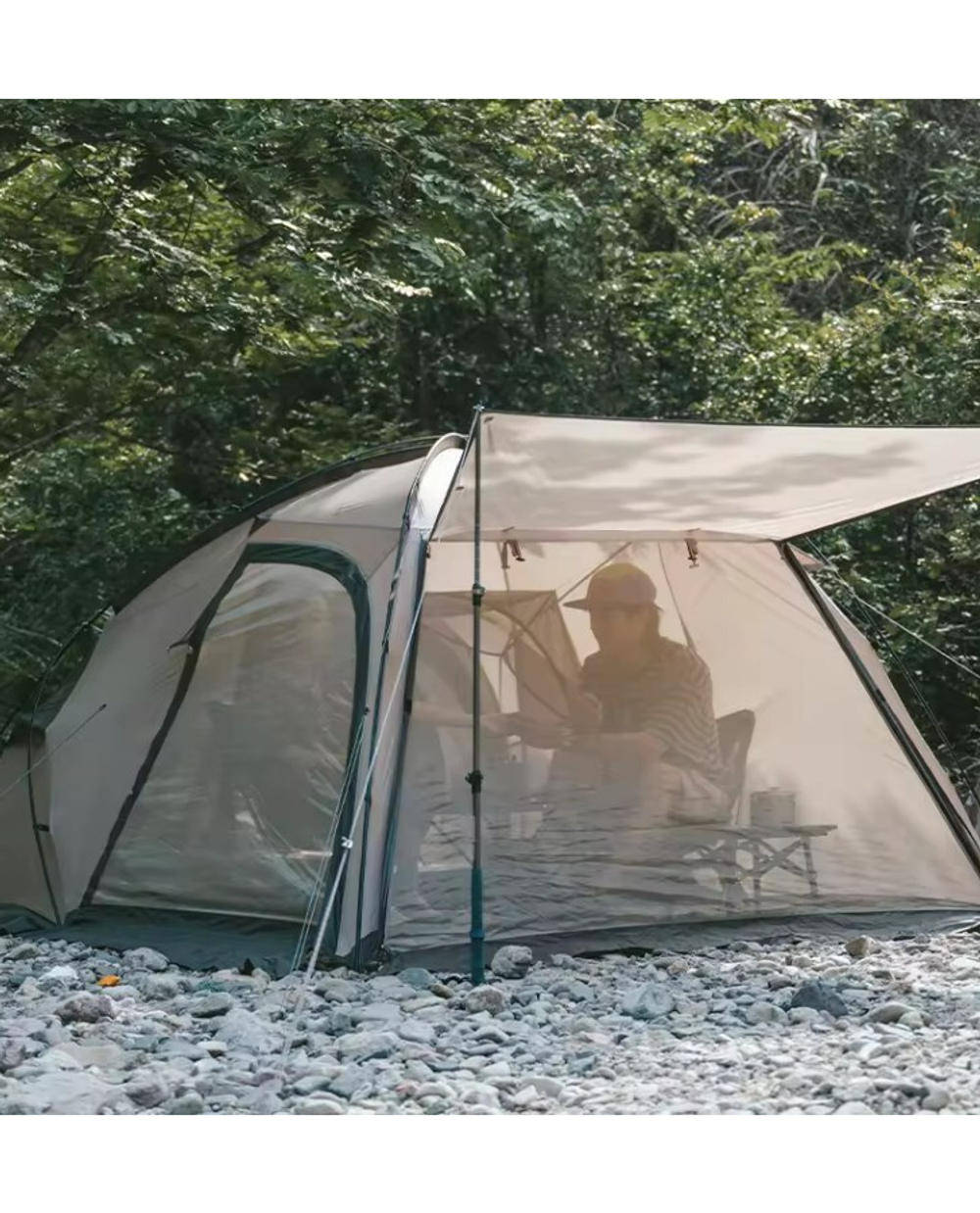 Палатка Naturehike SHAN DI, 2-местная, коричневая