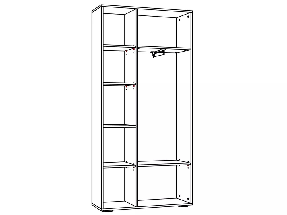 НМ 013.36 Шкаф для одежды Livorno /дуб бунратти / софт графит