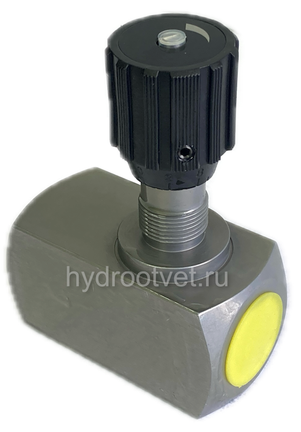 DRV16-1-10/V - Дроссель трубного монтажа c рукояткой, G3/4, обратный клапан - есть