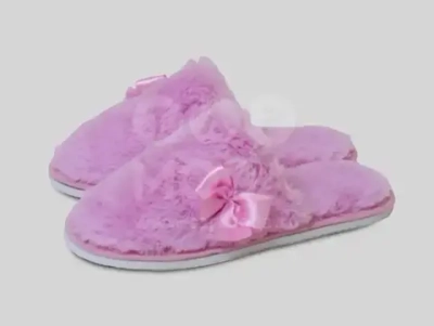 Тапочки домашние женские «Пушистые», иск. мех, подклад бязь, толщина подошвы 5мм, р39