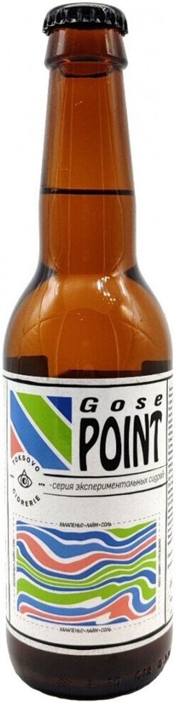 Сидр Токсовская Сидрерия Гозе Поинт: Халапеньо &amp; Лайм 2022 / Cider Toksovo Cidrerie Gose Point: Jalapeno &amp; Lime 2022 0.33 - стекло