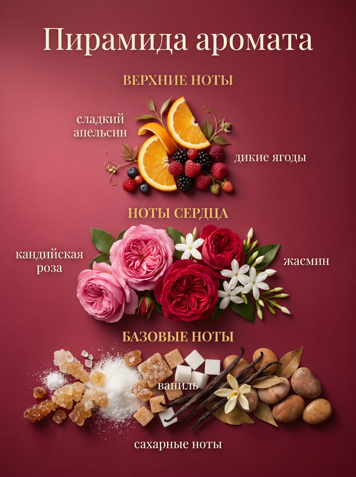 Парфюмированная вода в шариковом флаконе "КАНДИЙСКАЯ РОЗА" (10мл)