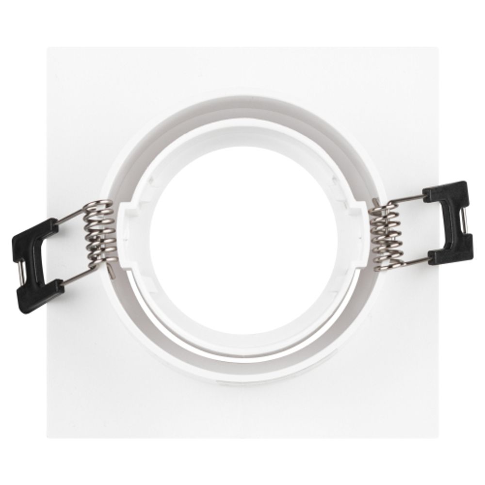 Встраиваемый светильник декоративный ЭРА KL92-1 WH MR16/GU5.3 белый, пластиковый | Декоративные встраиваемые светильники