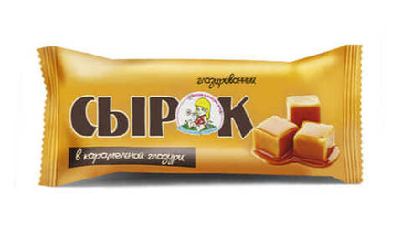 Сырок творожный "Молочная страна" 23% 45г. в карамельной глазури с ванилином Минск