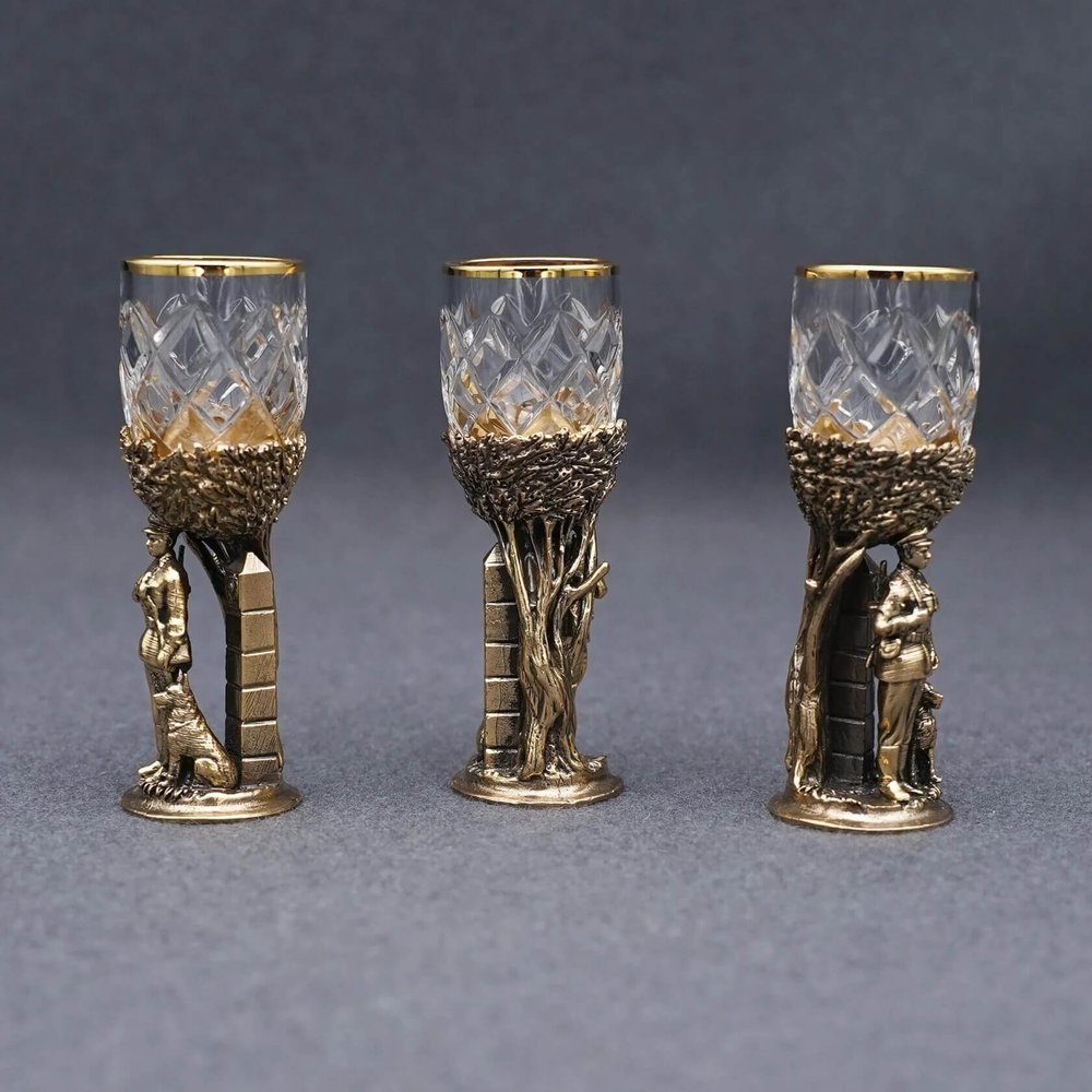 Подарочный набор стопок "Пограничник"