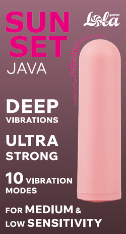 Перезаряжаемая Вибропуля Java Sunset Pink