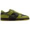 NIKE Dunk Кроссовки для скейтбординга Низкие Зелёно-чёрные Унисекс