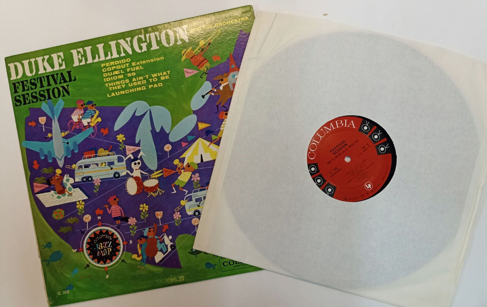Винтажная виниловая пластинка LP Duke Ellington And His Orchestra Festival Session (USA 1960)