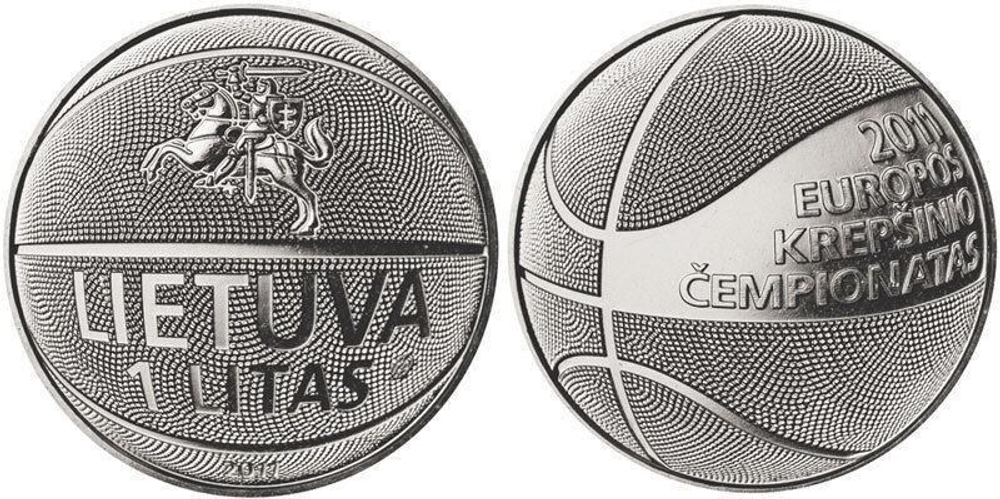 1 лит Чемпионат Европы по баскетболу (Спорт) 2011 год, Литва. UNC