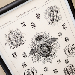 Арт-постер Объект мечты Монограмма 46