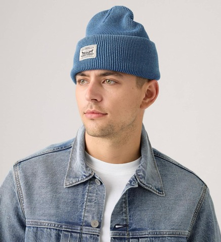 Шапка LEVI'S BACKPATCH BEANIE DUSKY INDIGO