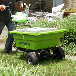 Садовая тележка самоходная Greenworks Арт. 7400007, 40V, 106 л