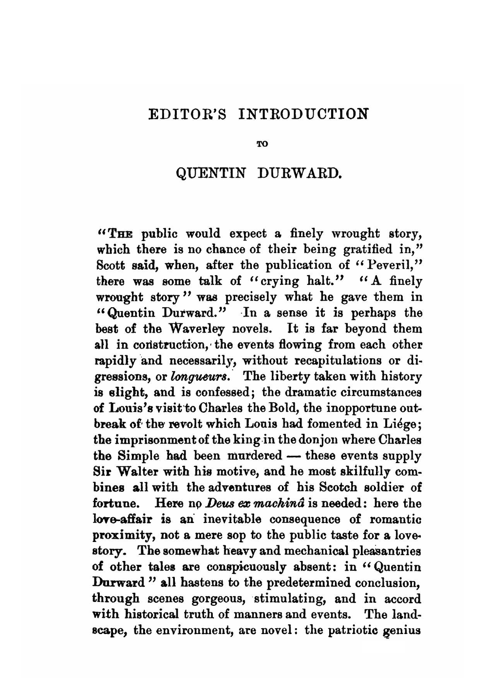 Quentin Durward | Walter Scott