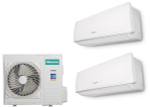 Мульти сплит-система Hisense на 2 комнаты (20+20 кв.м.)