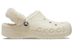 Crocs Baya Lined Fuzz Strap Clogs