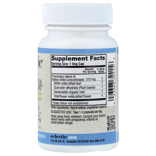 Eclectic Herb, добавка для поддержки пазух носа, 45 растительных капсул