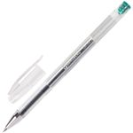 Ручка гелевая BRAUBERG "Jet", ЗЕЛЕНАЯ, корпус прозрачный, узел 0,5 мм, линия письма 0,35 мм, 141021